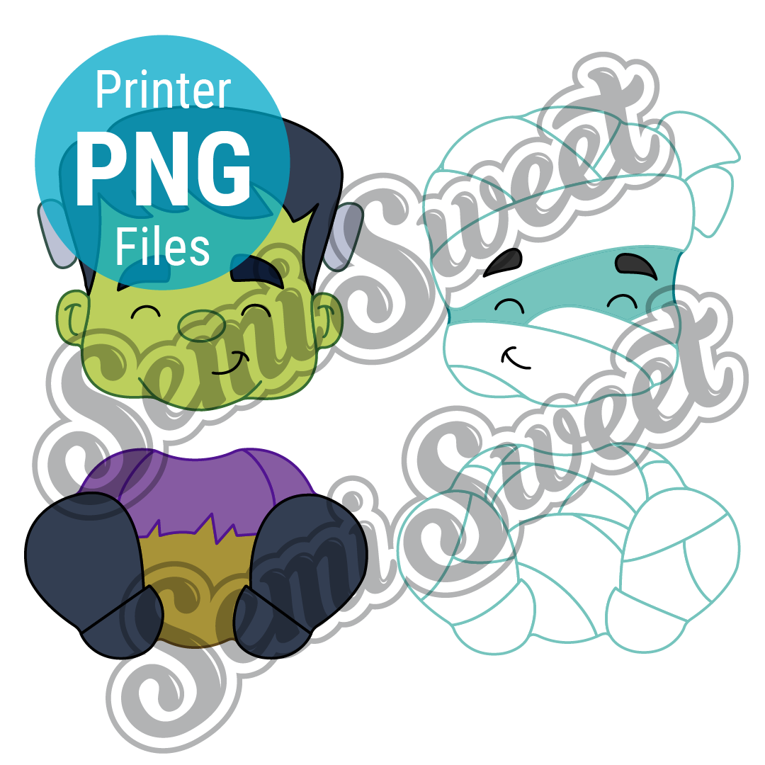 Frankenstein & Mummy Set - PNG Images