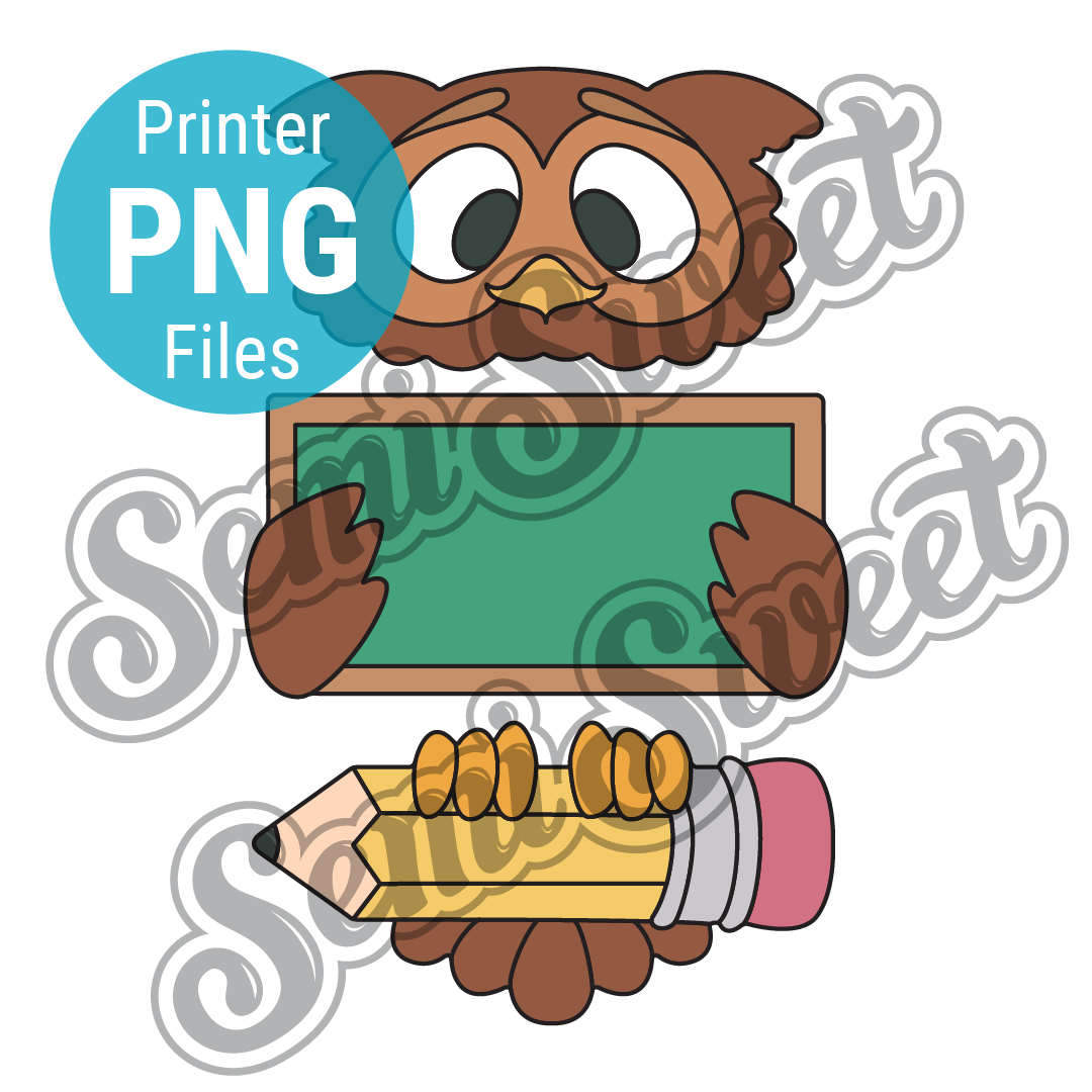 School Owl Set - PNG Images