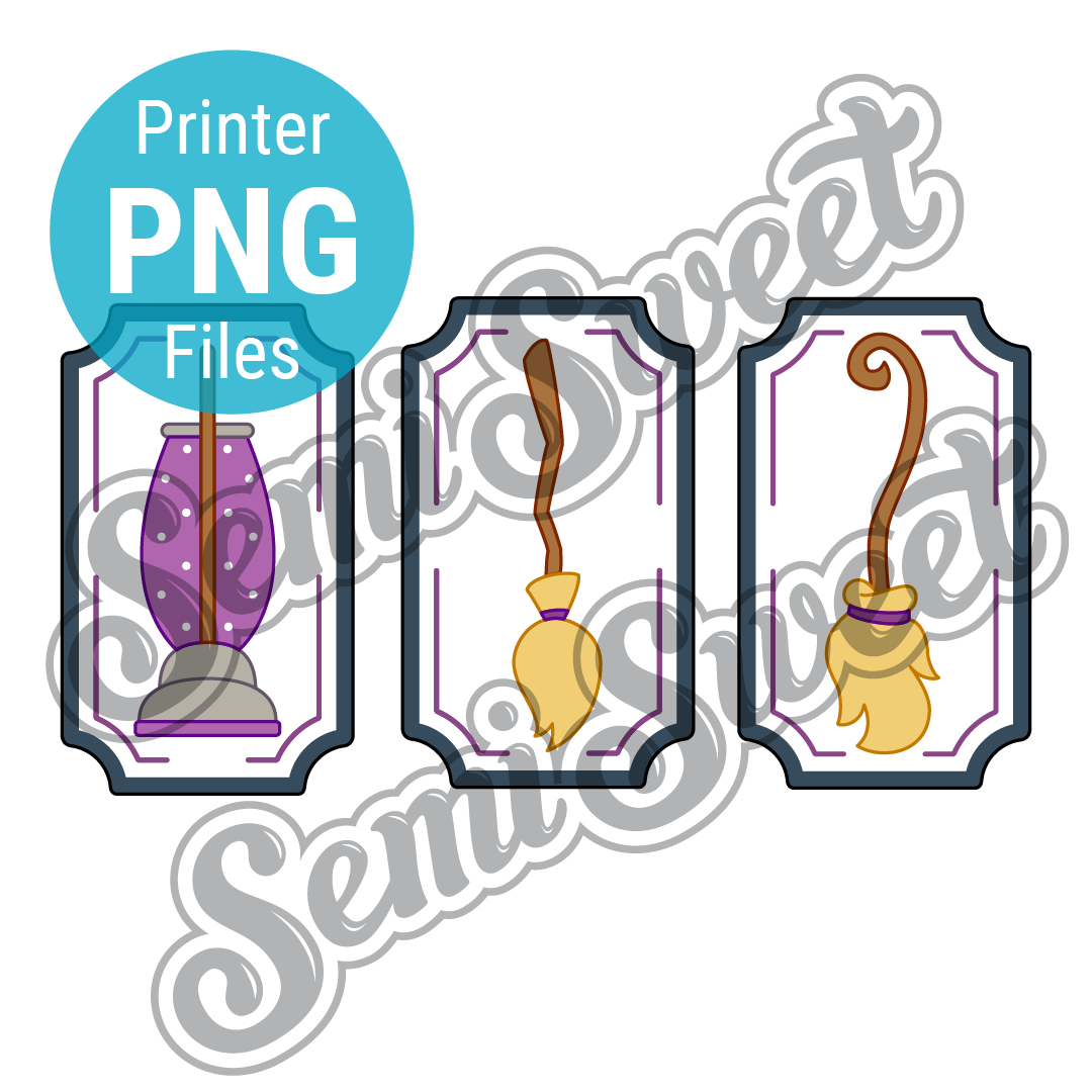 Broomstick Ticket Plaque - PNG Images