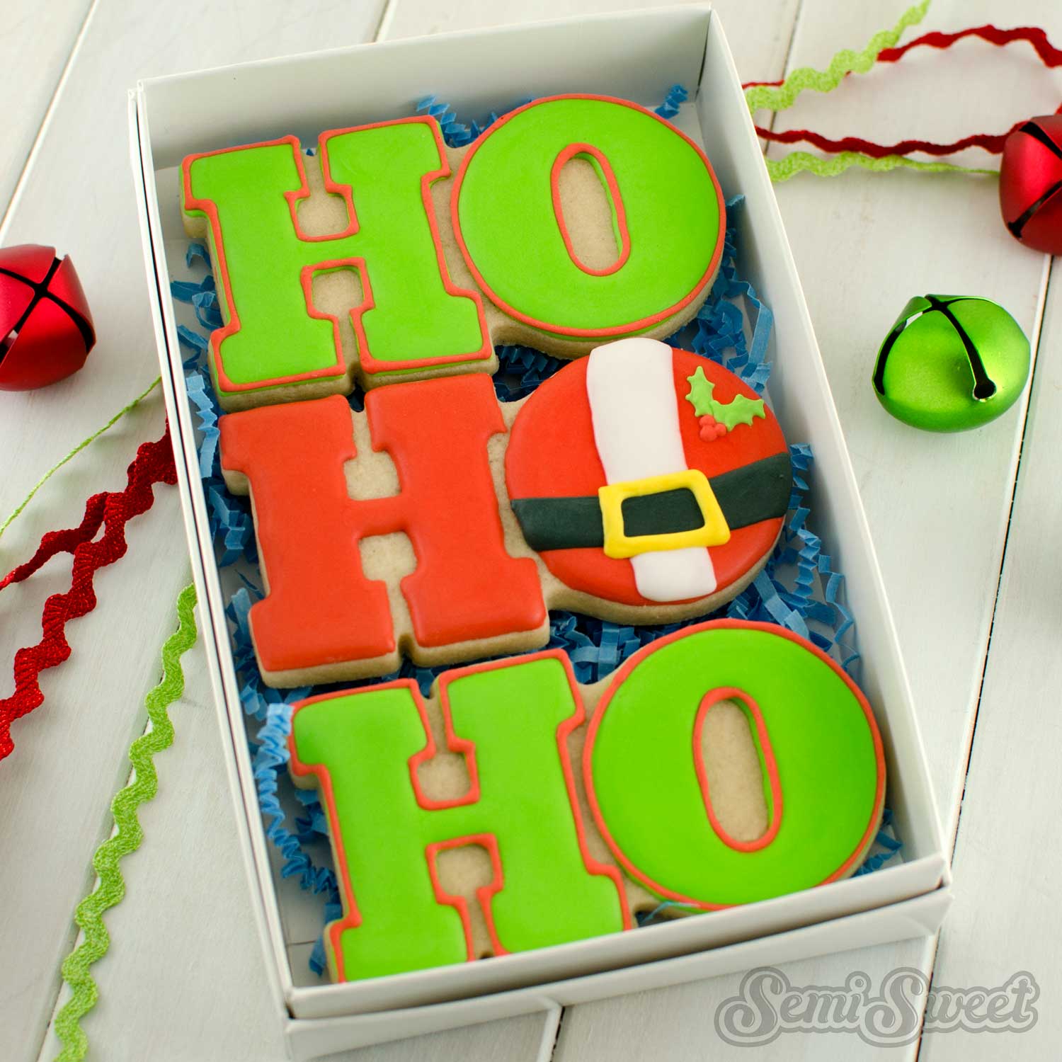 Ho Ho Ho Merry Christmas 2 Pc Set Christmas Cookie Cutters / 
