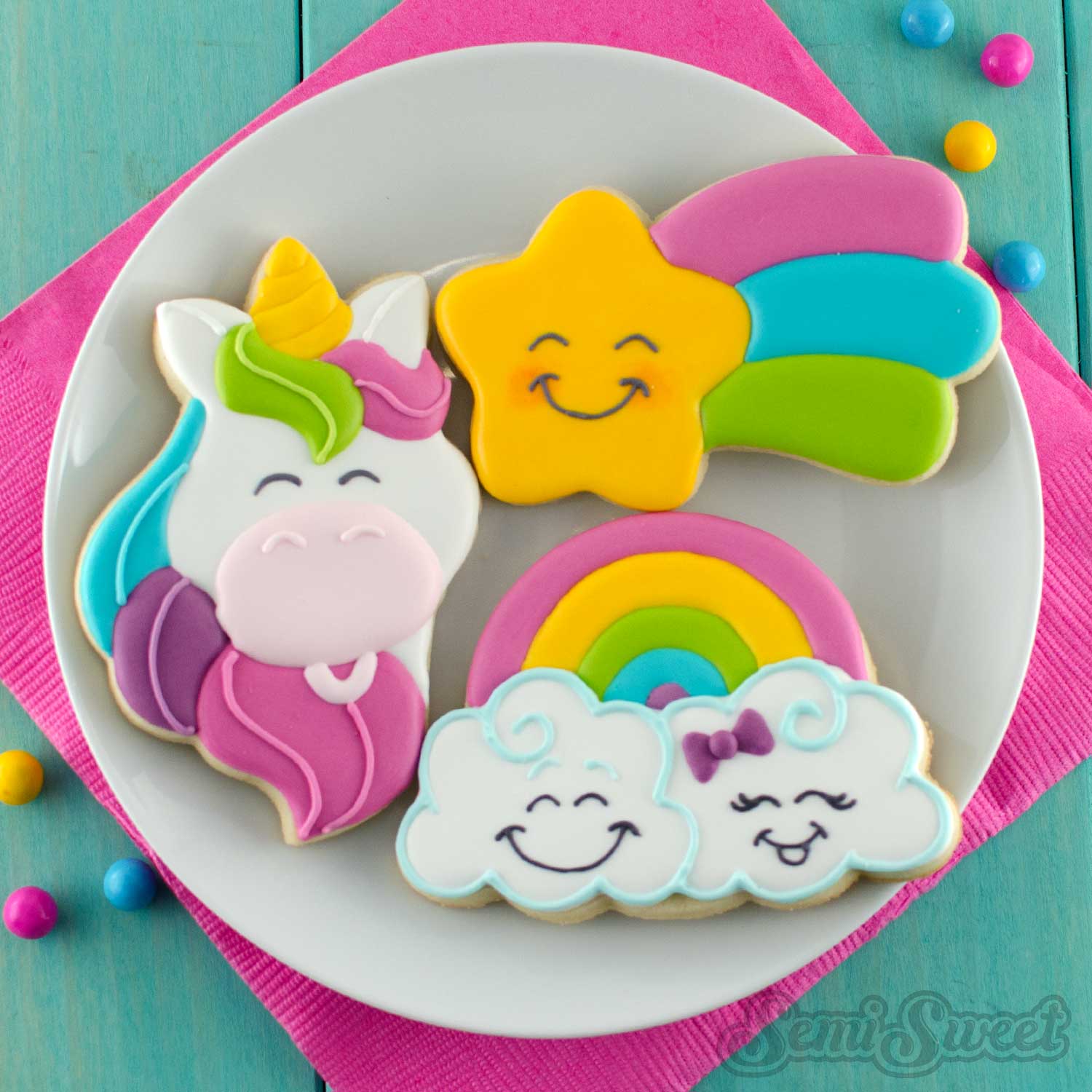 Rainbow Fondant Cookie Cutter 9cps/set – PutOnApron