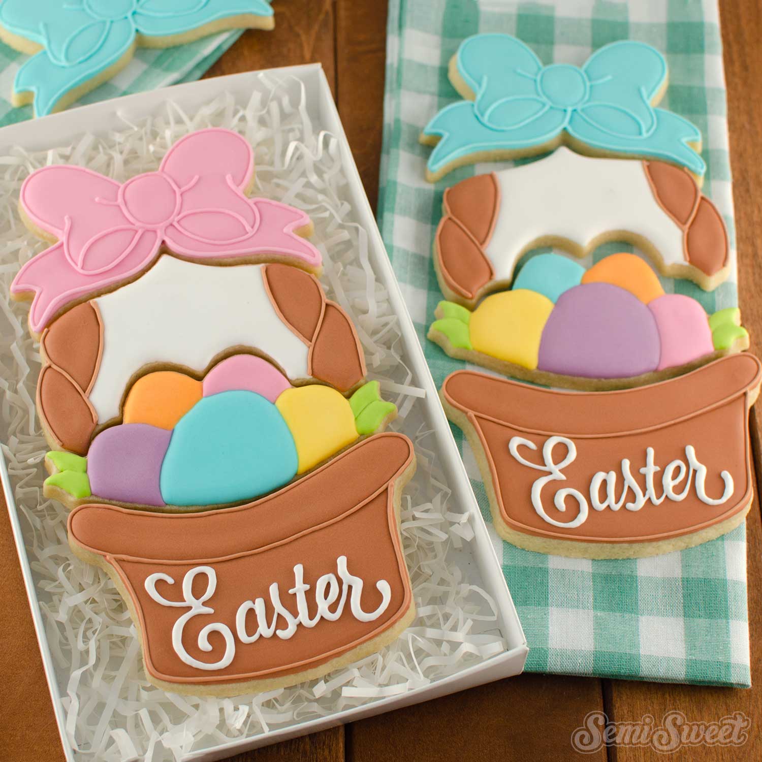 Stackable Easter Basket Cookie Cutter Set