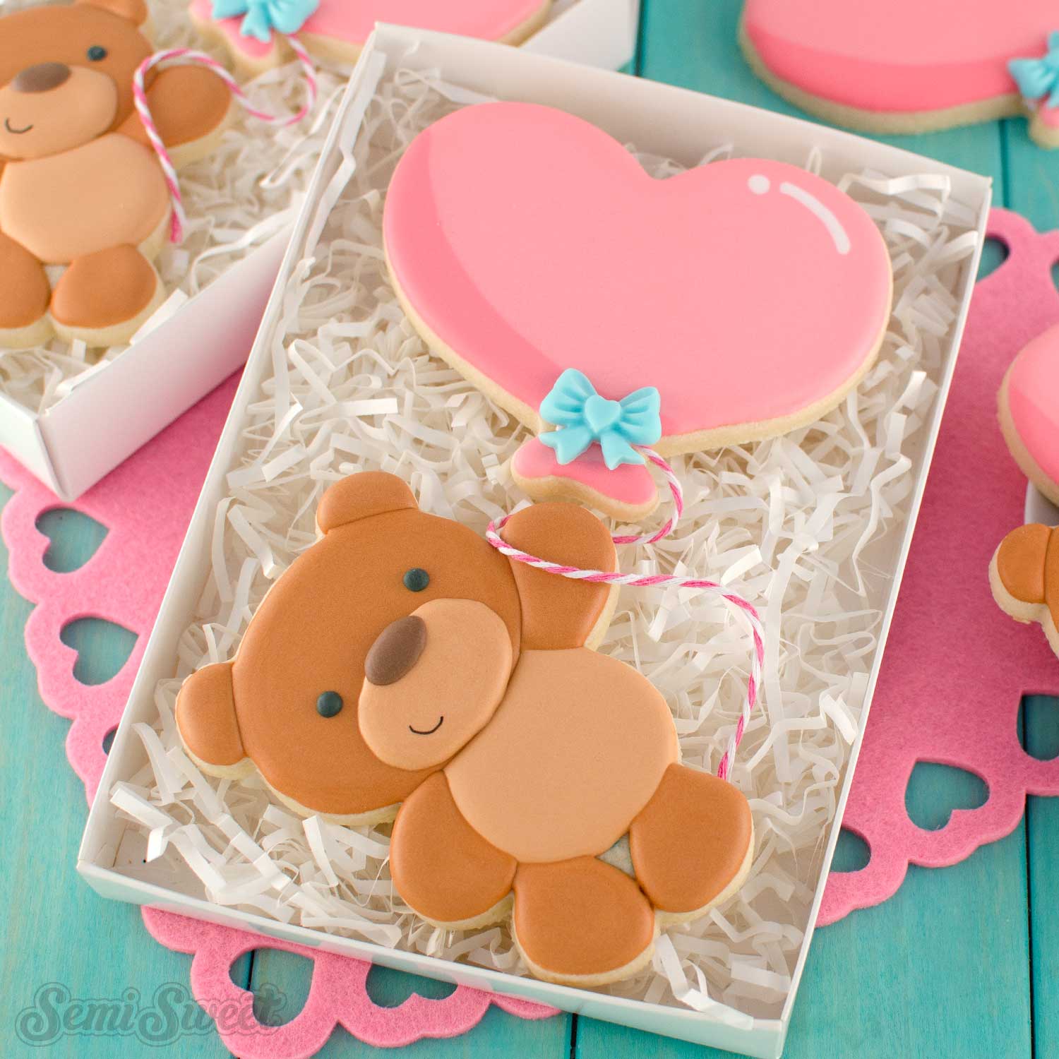Valentines Day cookie cutters Teddy bear - Inspire Uplift