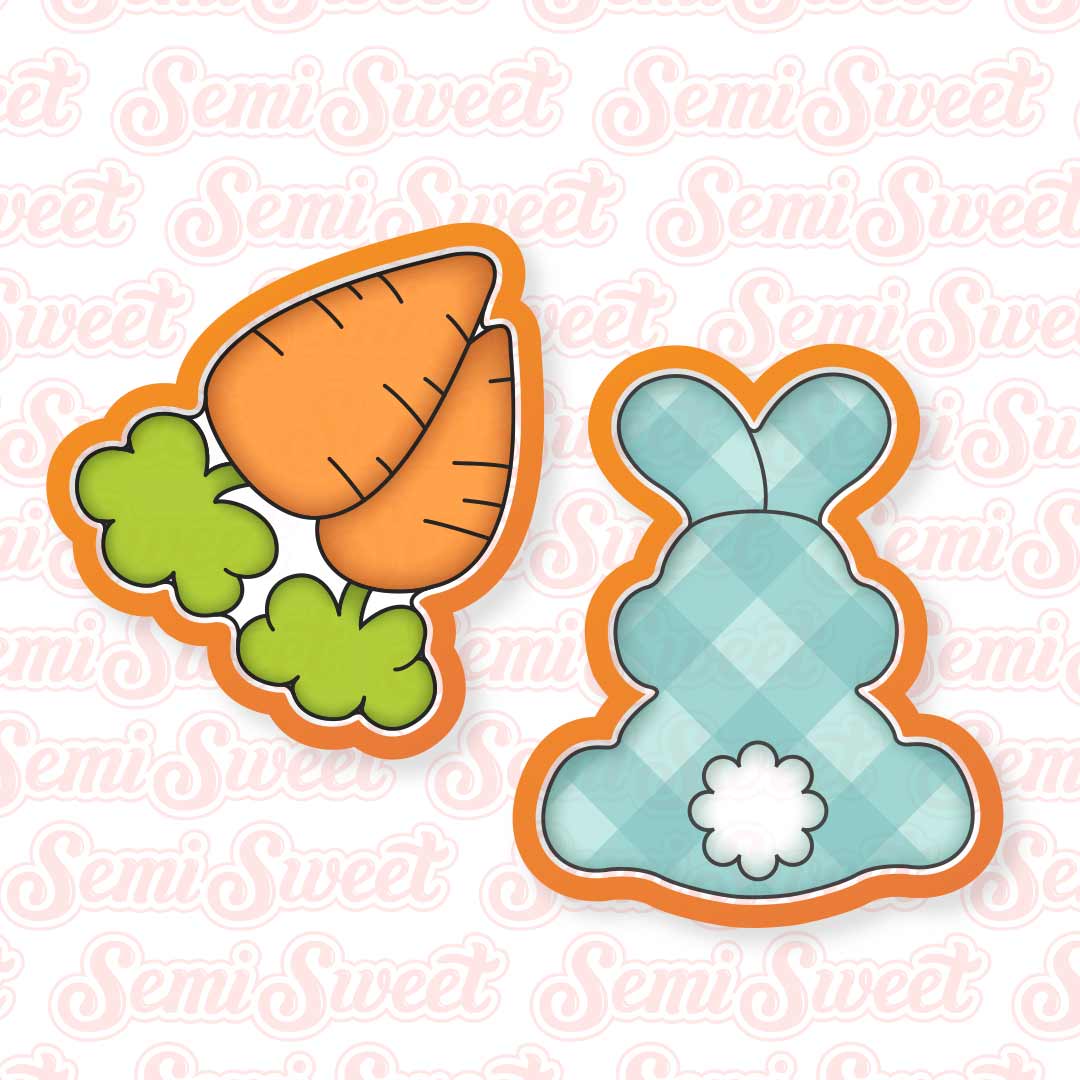 Easter Bunny & Carrot Cookie Cutter Platter Set