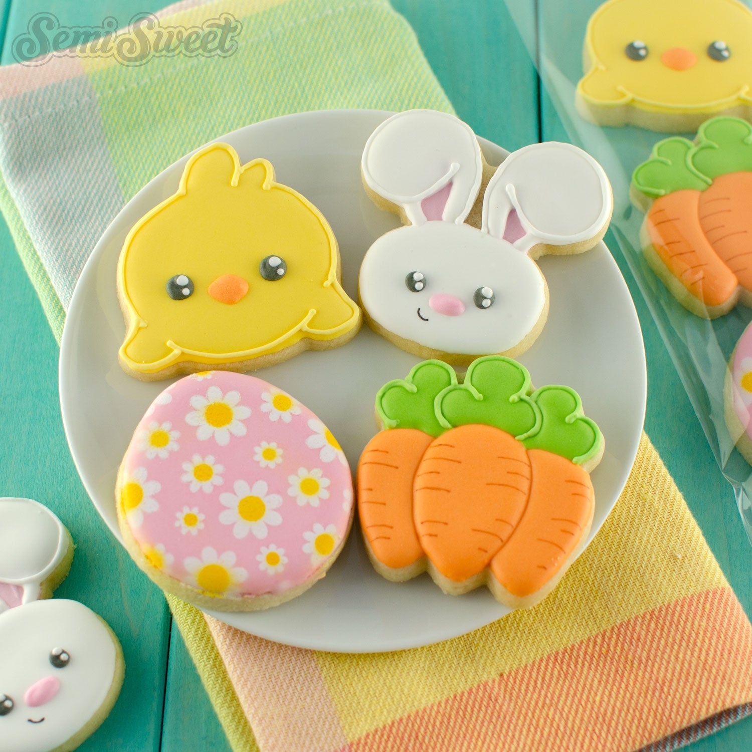 Mini Easter Cookie Cutters Color 8 PC Set