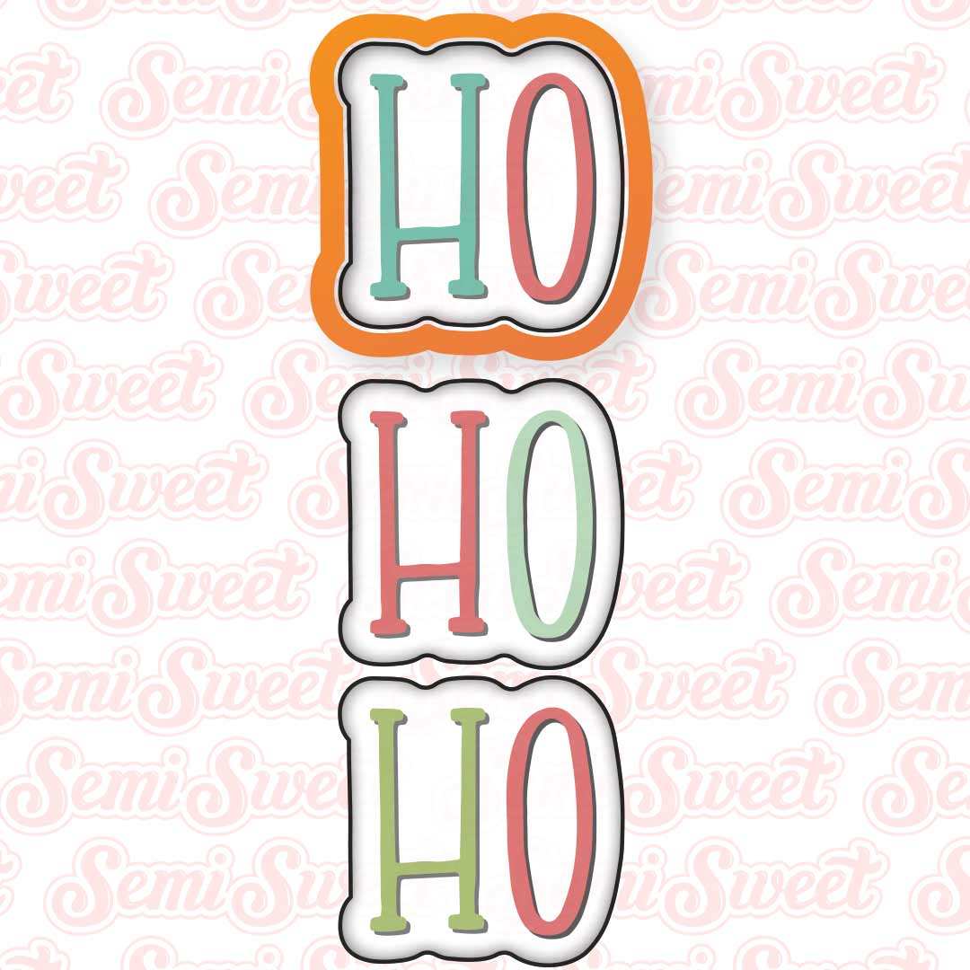 Simple Ho Ho Ho Cookie Cutter