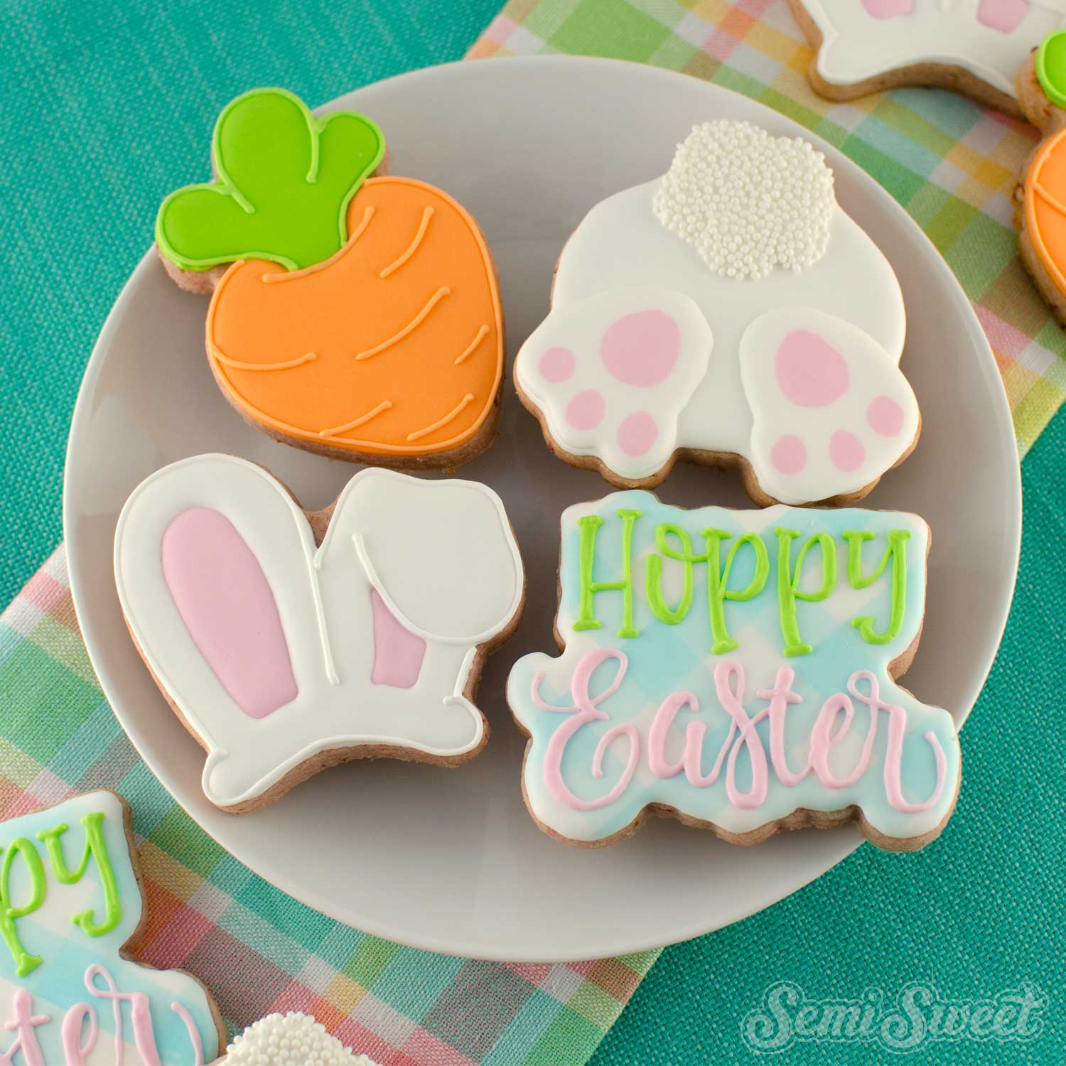 Easter Cookie Cutter Set- Bunny, Easter Egg, Sign/Cross, Carrot