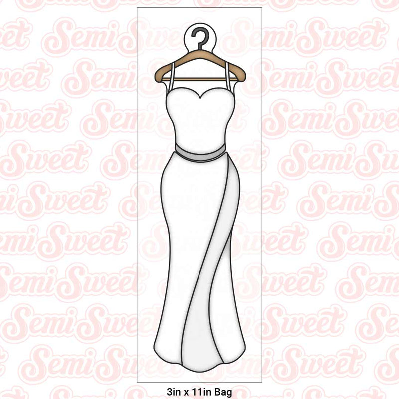 Skinny Wedding Dress Cookie Cutter Set