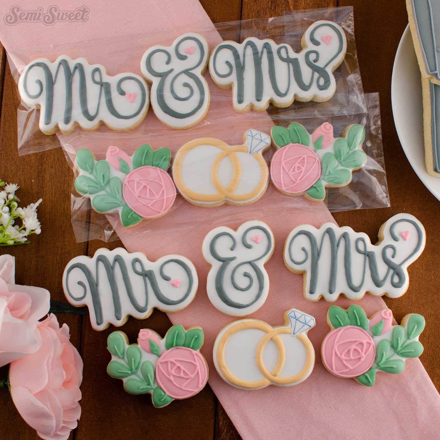 Wedding Mini Cookie Cutter Set-Set of 5 Wedding themed mini cookie cut –  KreativeBaking