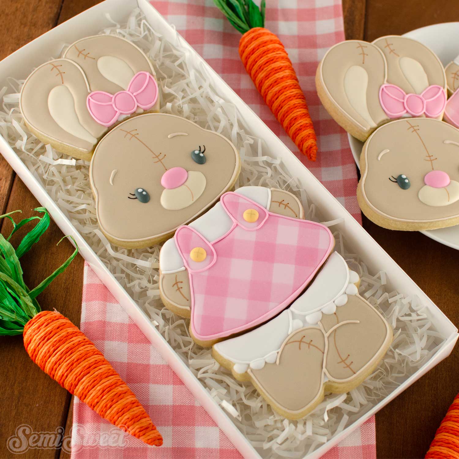 cute easter bunny Cookie Cutter set 0296