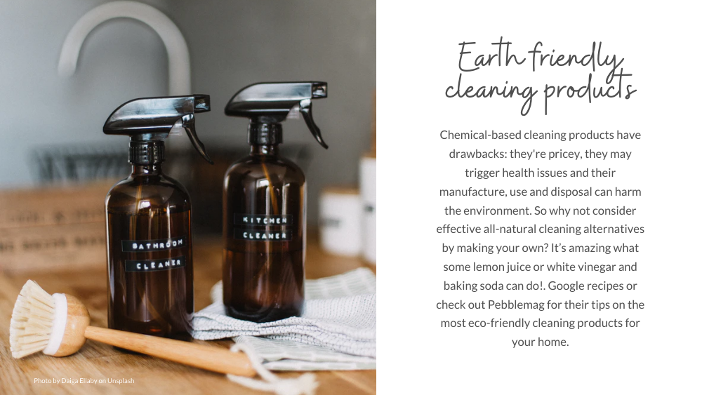 Earth Friendly cleaning products