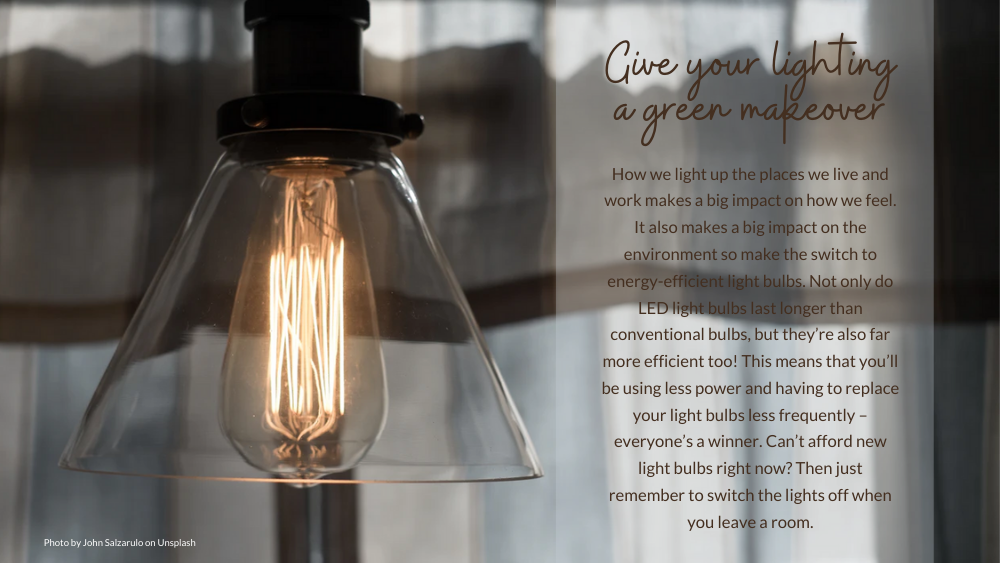Give your lighting a green makeover