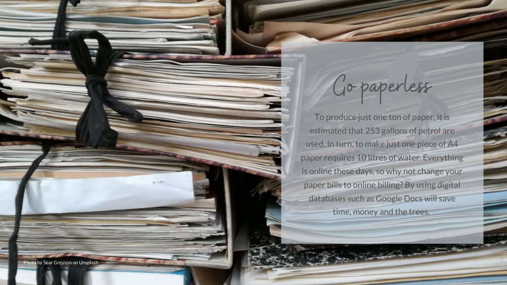 Go paperless