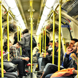 Packed London tube
