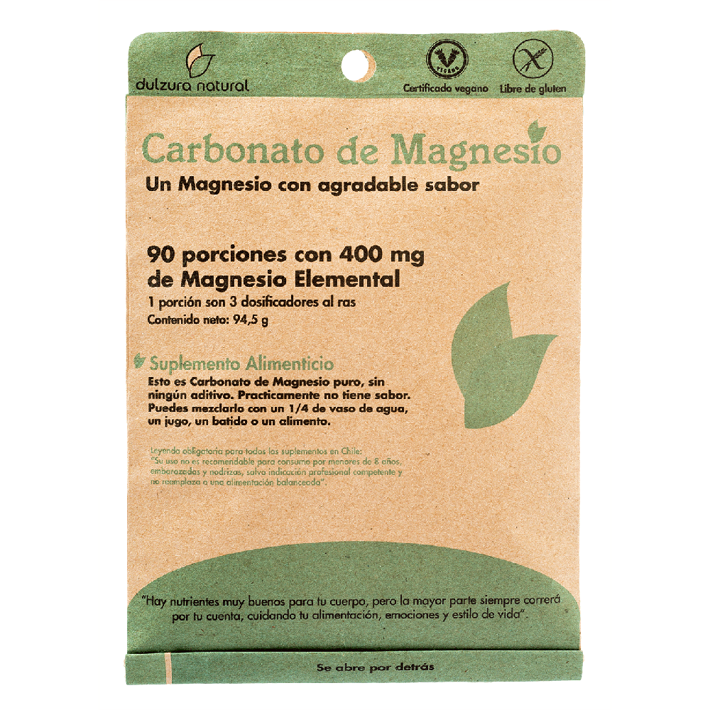 Carbonato de Magnesio - 90 porciones - Mercado Silvestre