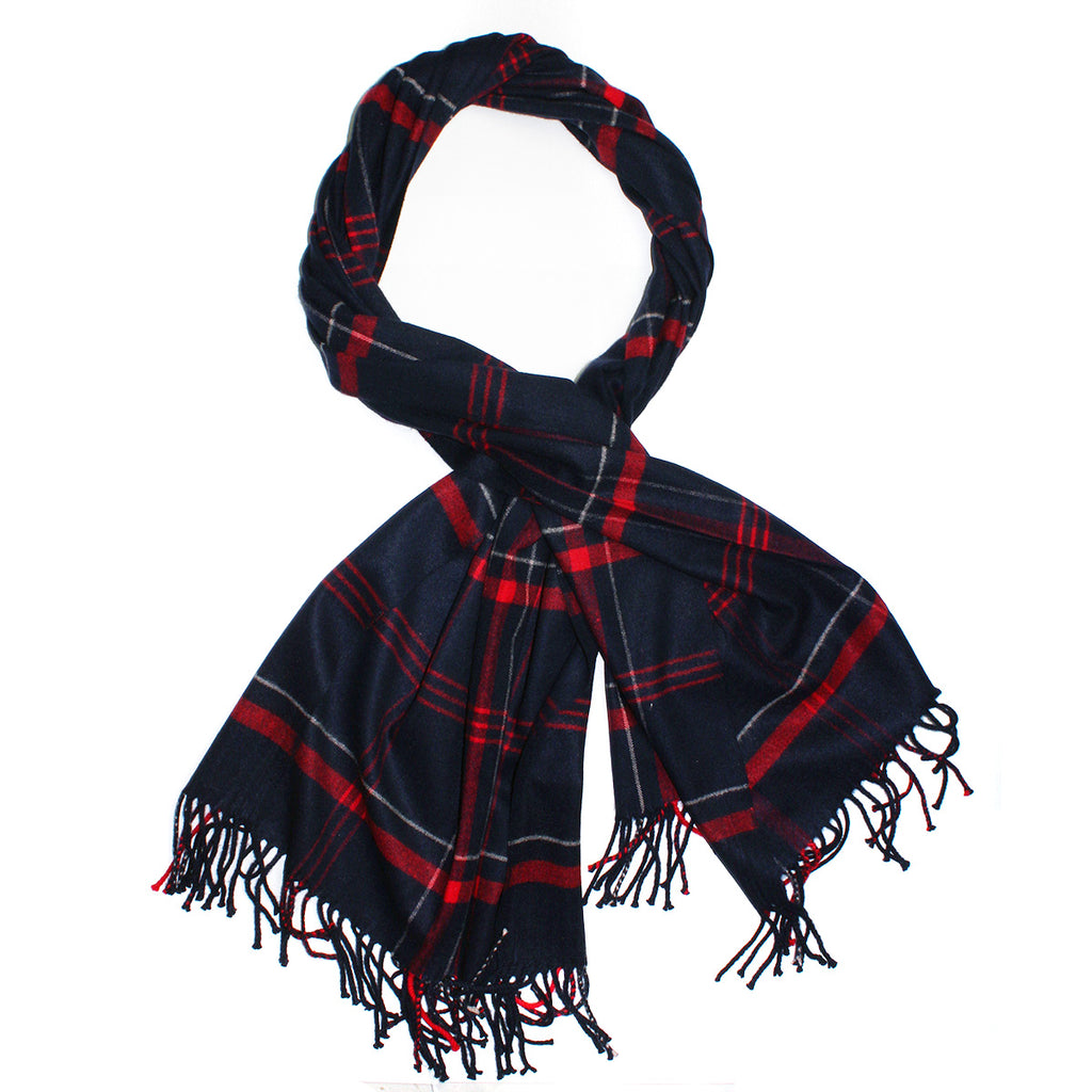 thin plaid scarf