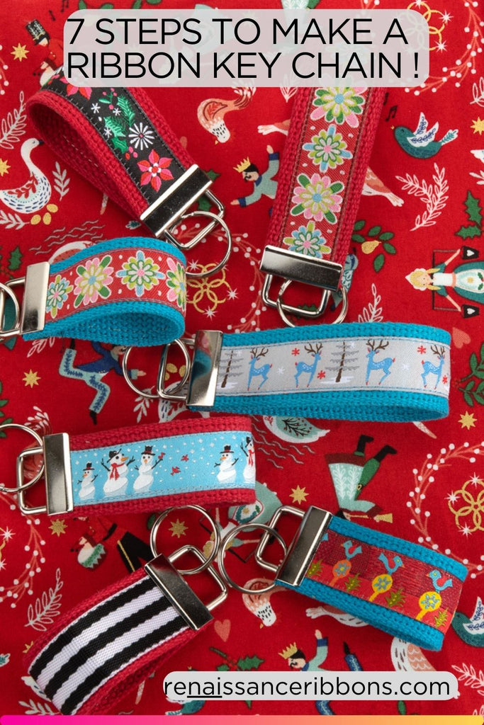 Learn how to make unique and personalized ribbon keychains with our step-by-step tutorial. Get creative with Renaissance Ribbons and make your own DIY key rings today!