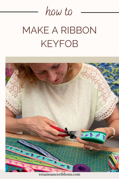 Learn how to make unique and personalized ribbon keychains with our step-by-step tutorial. Get creative with Renaissance Ribbons and make your own DIY key rings today!