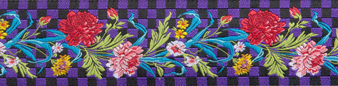 Flower Ribbon wide purple