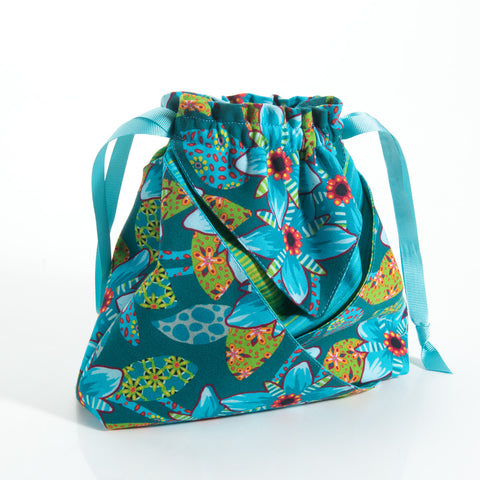 Origami drawstring bag Free tutorial