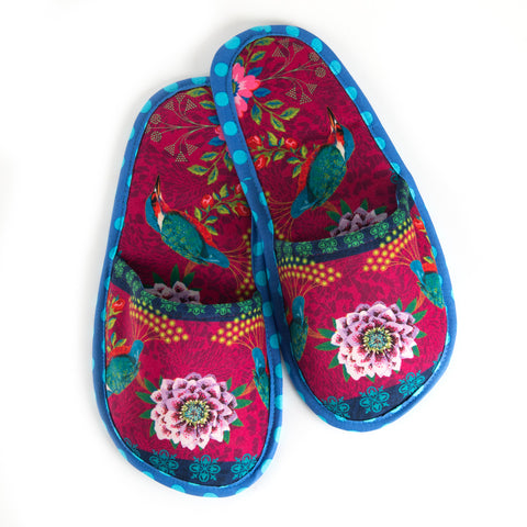 French Velvet Slippers Kit DIY Odile B Kaffe Fassett