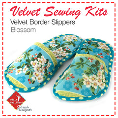 French Velvet Slippers Kit DIY Odile B Kaffe Fassett