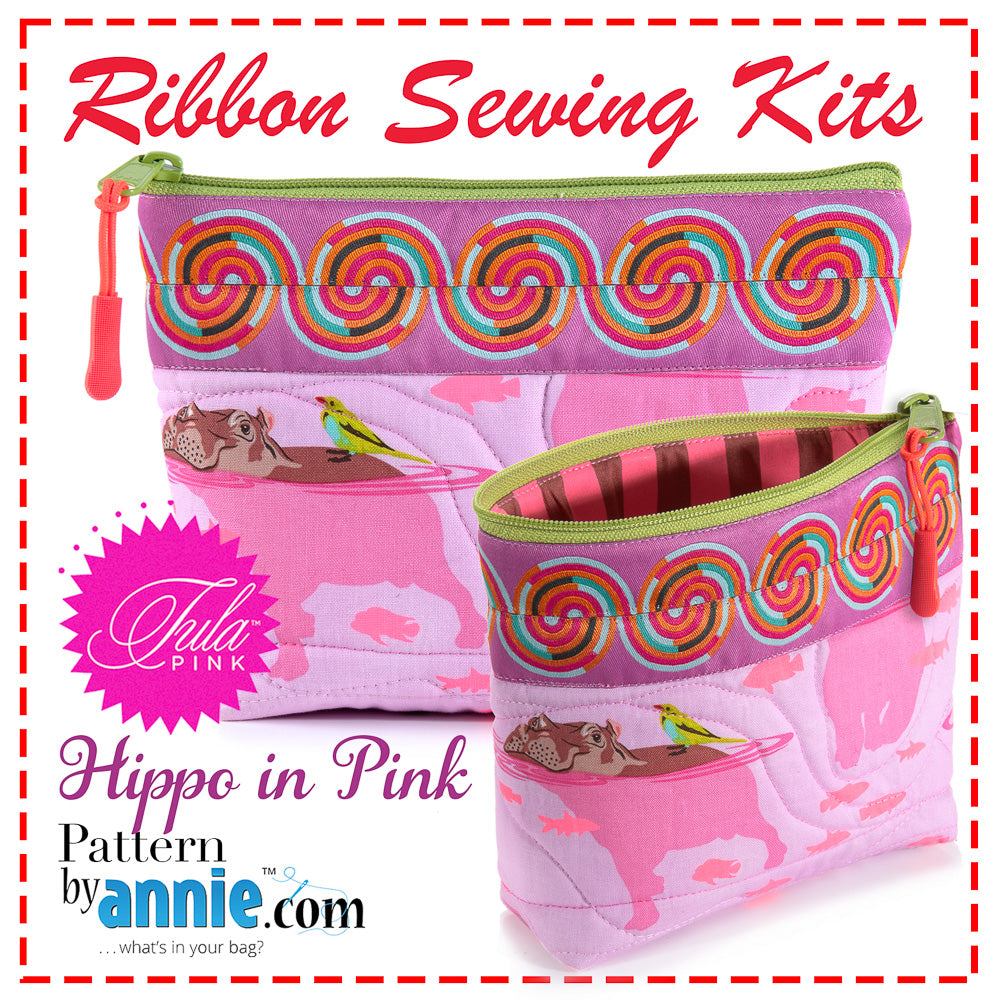 Image of Kit-Zipper Bags-Tula Pink Hippo Pink