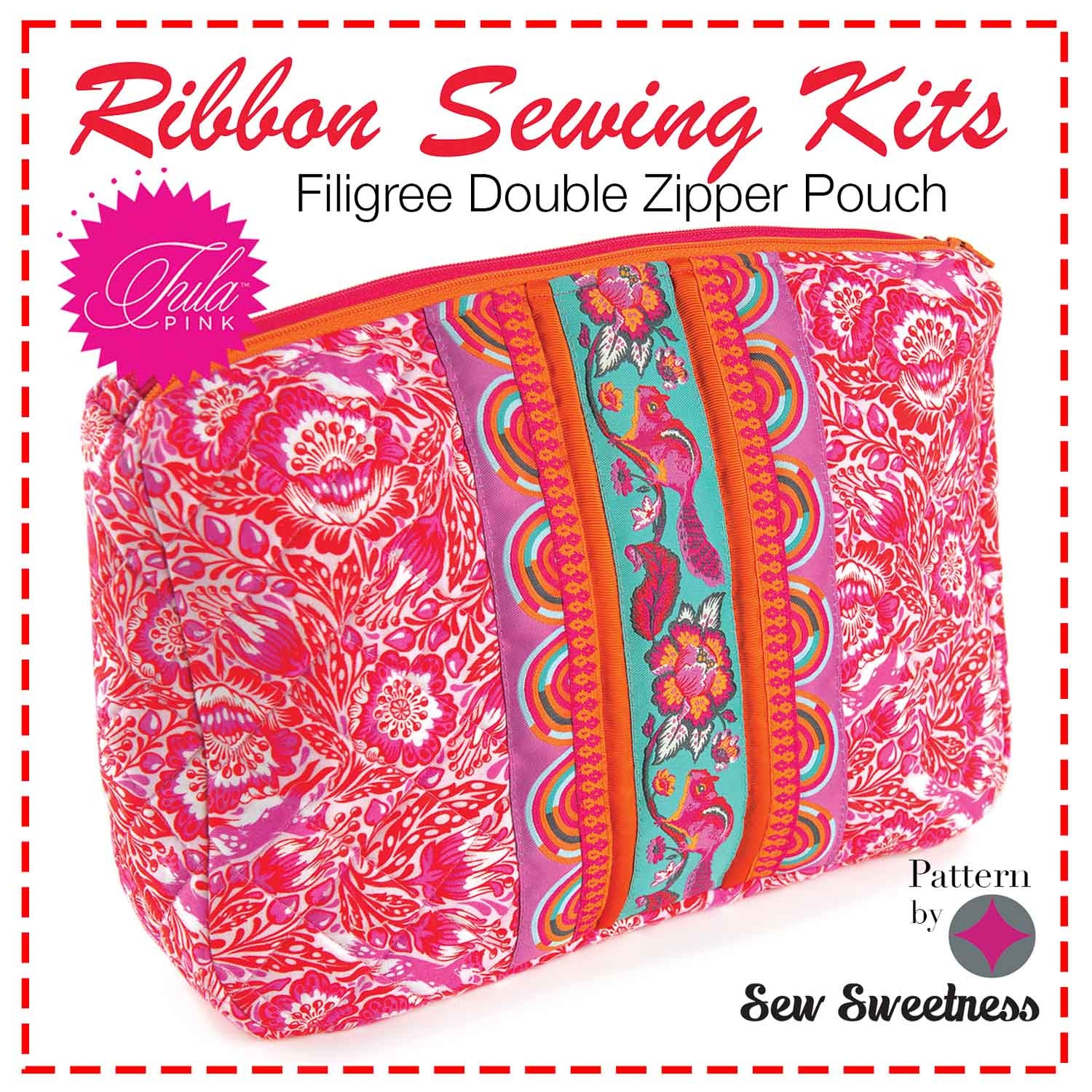 Image of Sewing Kit-Filigree Chipper Pink- Tula Pink