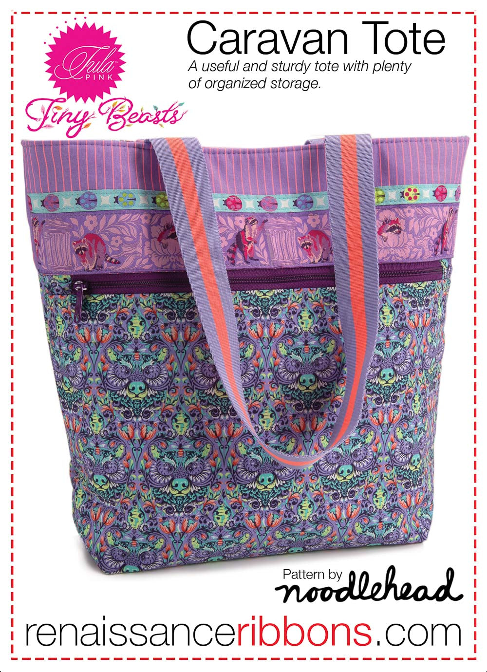 Image of Sewing Kit-Caravan Tote-Tula Pink