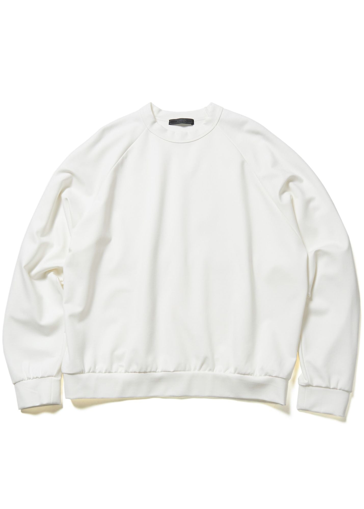 Oversized Raglan Crewneck Sweater-White