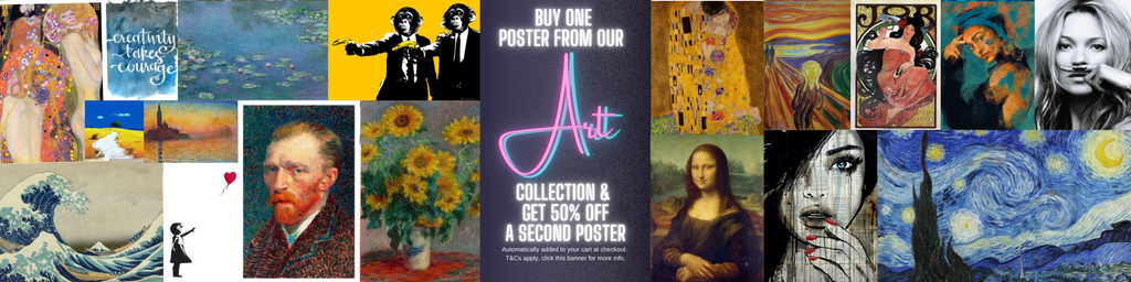 Buy one and 50% off a second on all art poster - egoamo.co.za