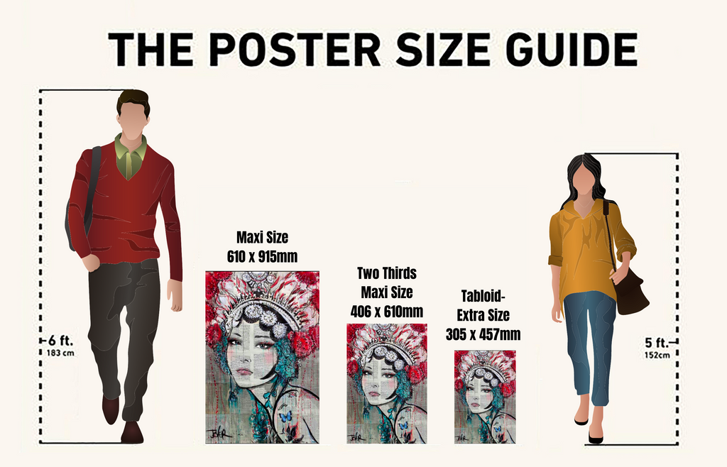 EgoAmo Posters Size Examples