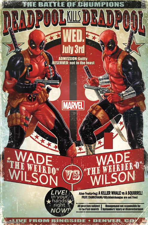 Deadpool - Wade vs Wade Marvel Comics Poster 