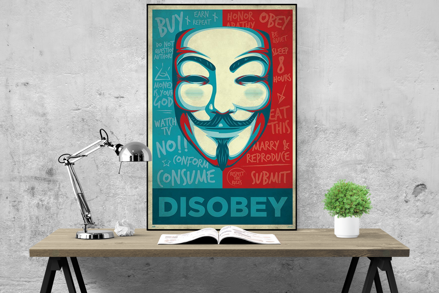 Disobey V For Vendetta Movie Poster Egoamo Co Za