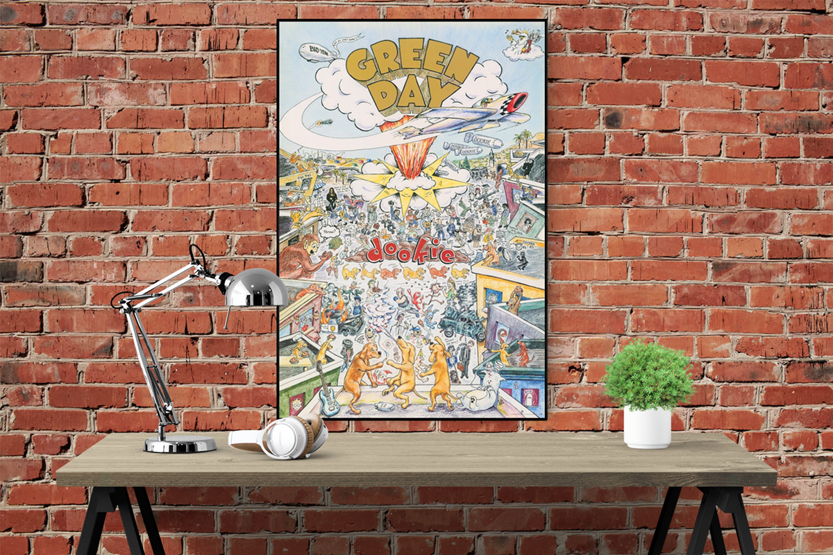 Green Day Dookie music poster egoamo.co.za