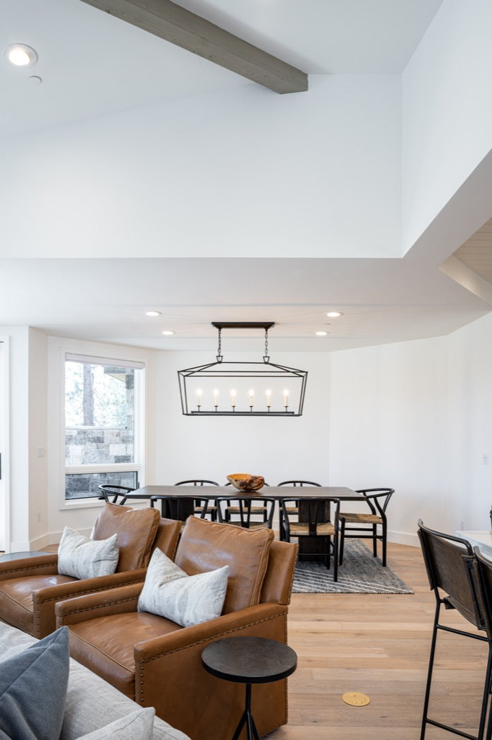 Interior design for great room in Truckee, CA
