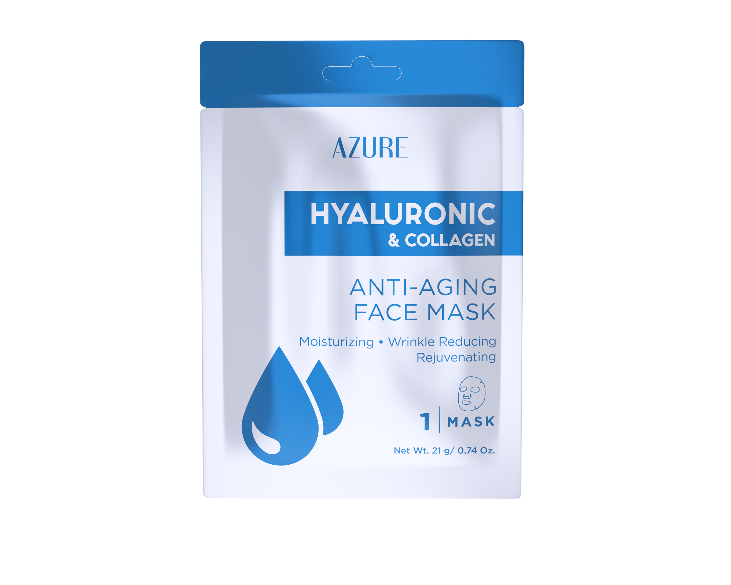 Hyaluronic Acid And Pearl Sheet Mask Face Mask For Acne Azure