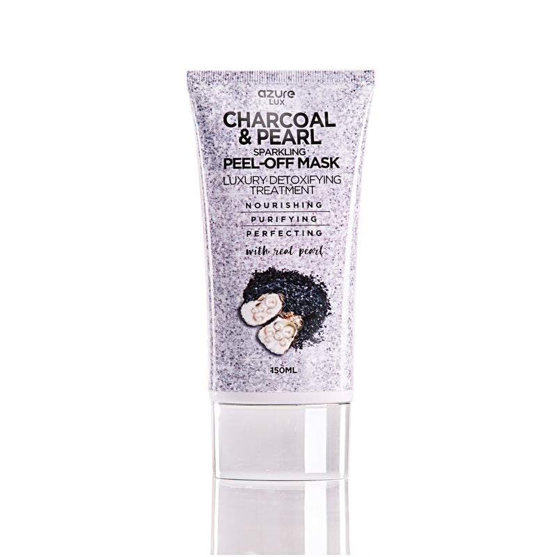 Azure lux charcoal and pearl sparkling peel off mask