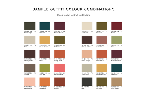 october true autumn - color palette - wardrobe clothing