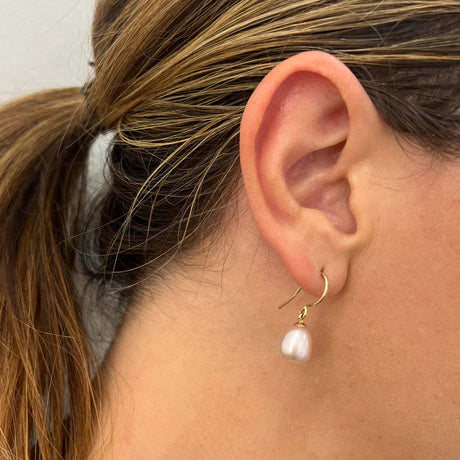 Earrings Gold Pearl
