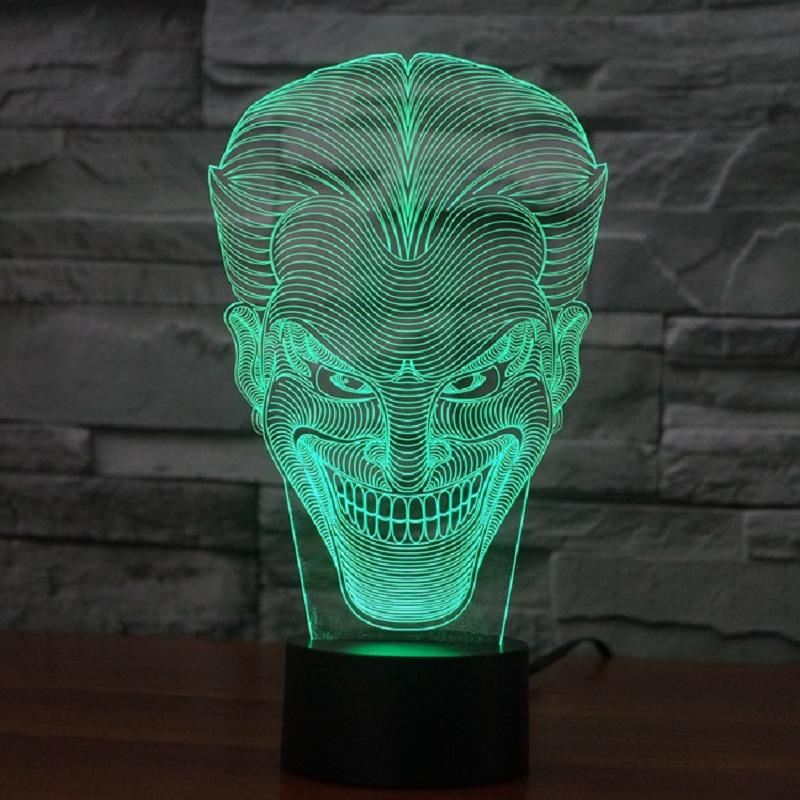 The Joker 3D LED  Lamp Hologram Superheroes Corner