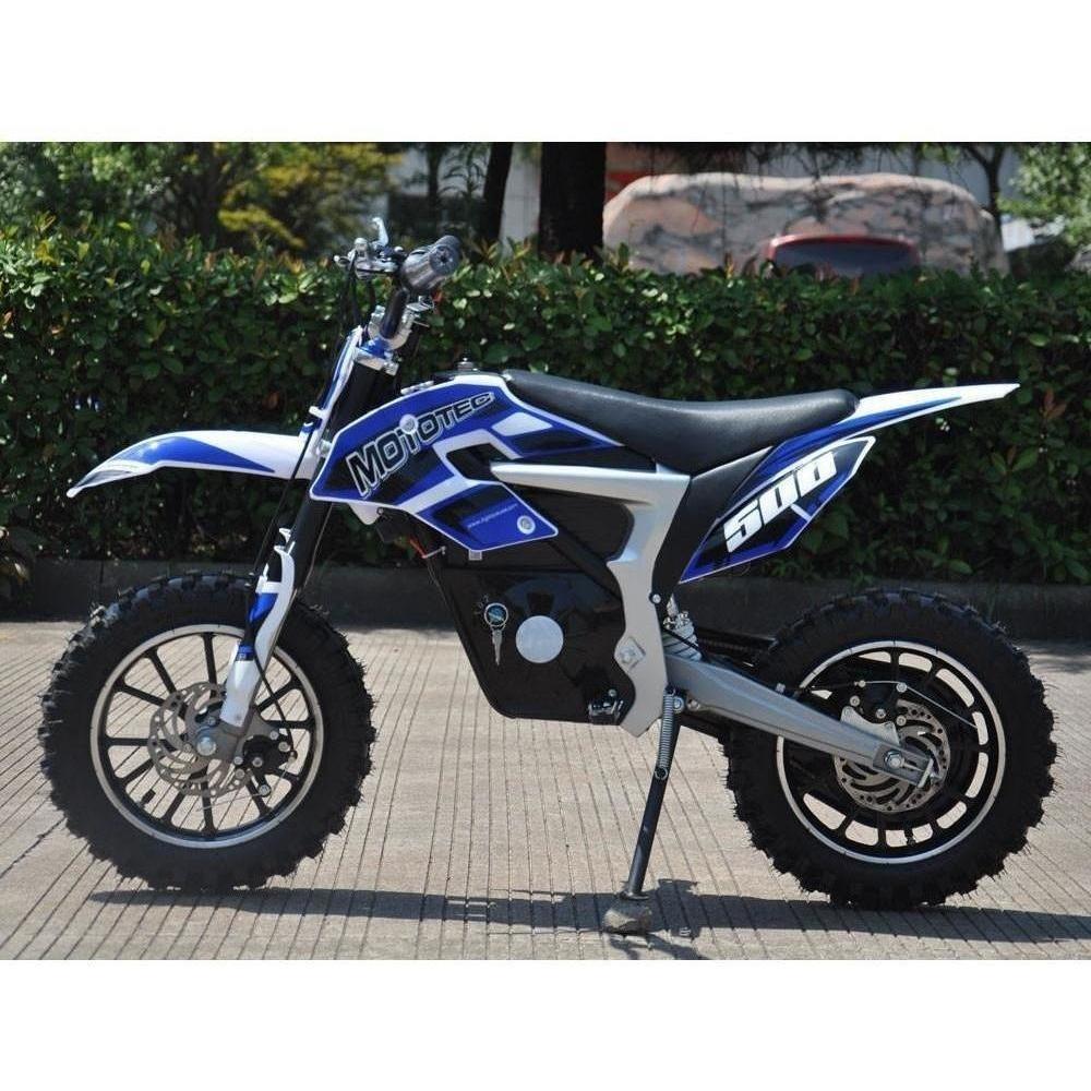 mototec 36v electric dirt bike 500w lithium blue