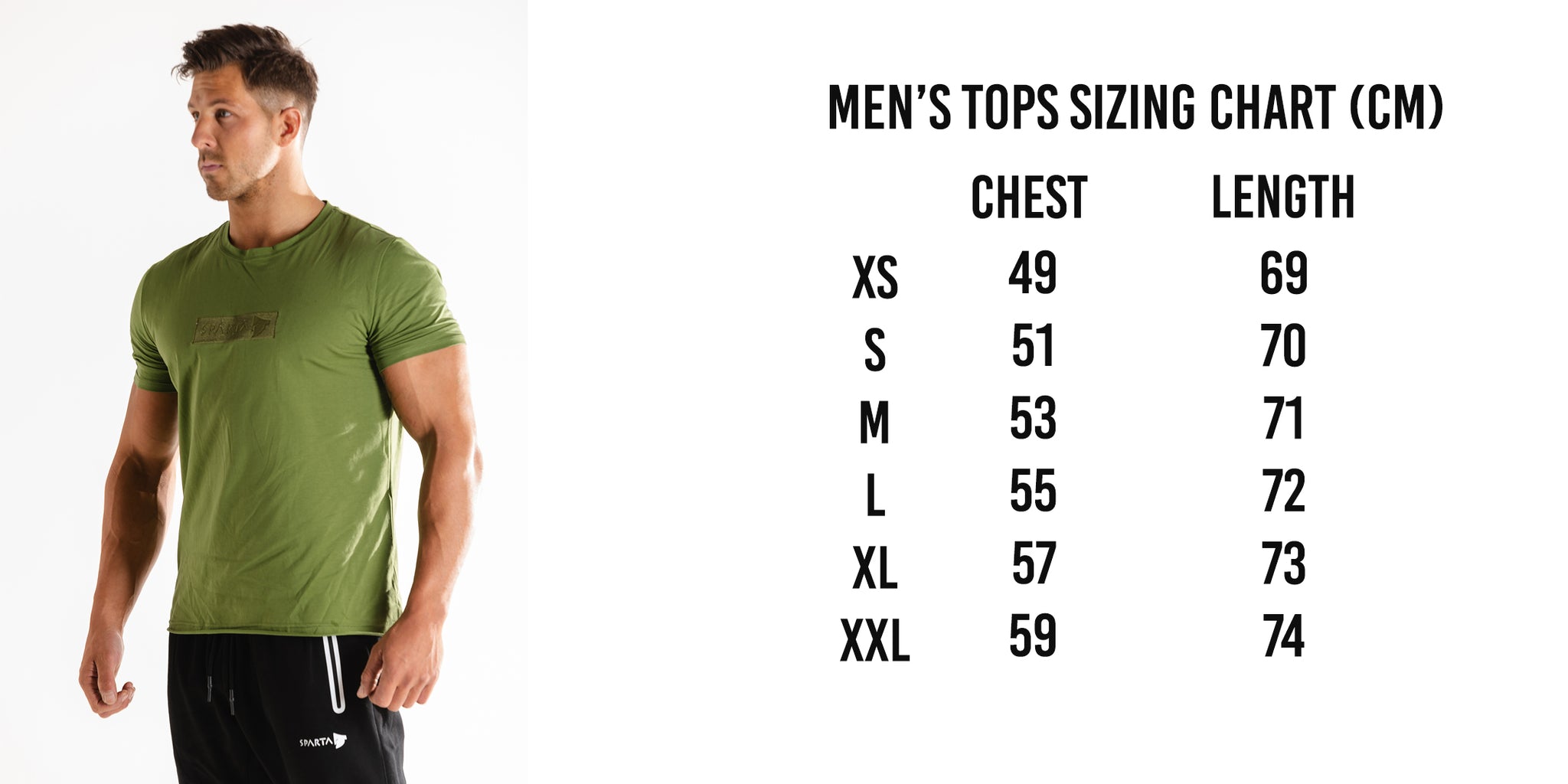 Size Guide – Sparta Gym Wear