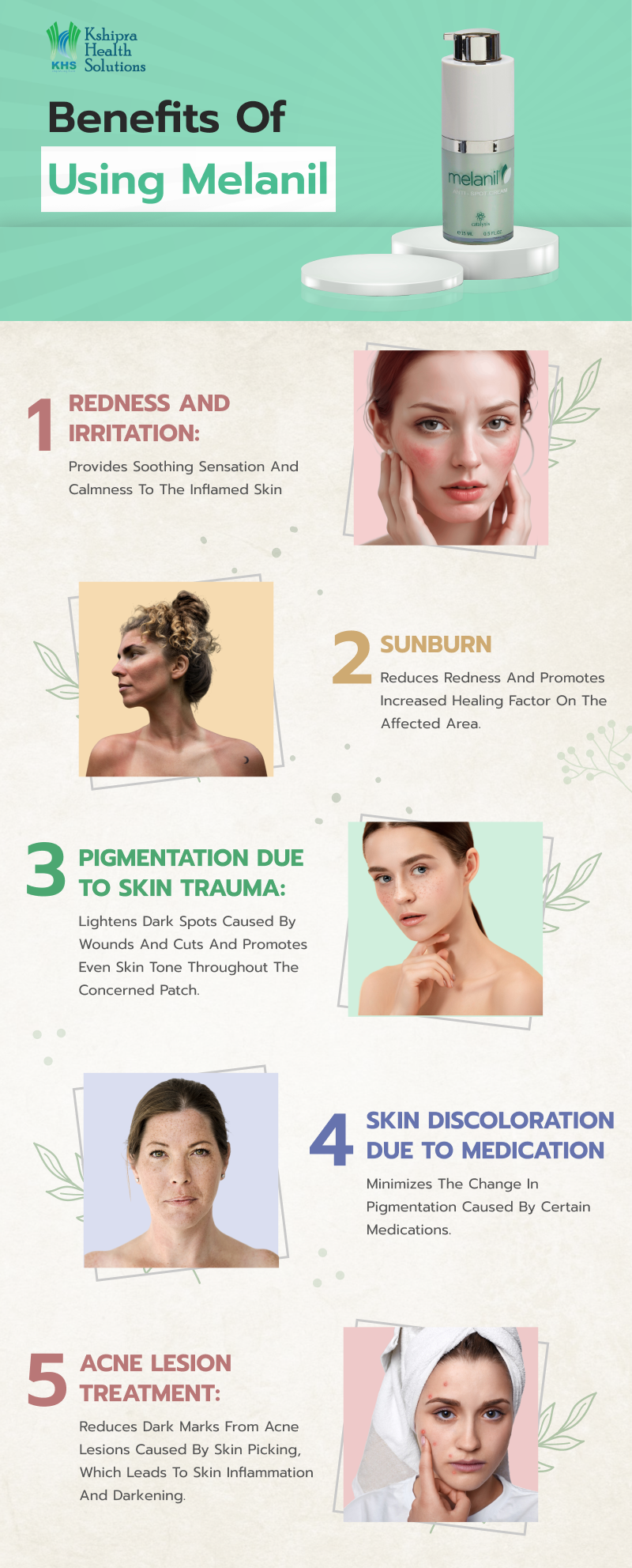 best pigmentation cream recommended by dermatologist infographic