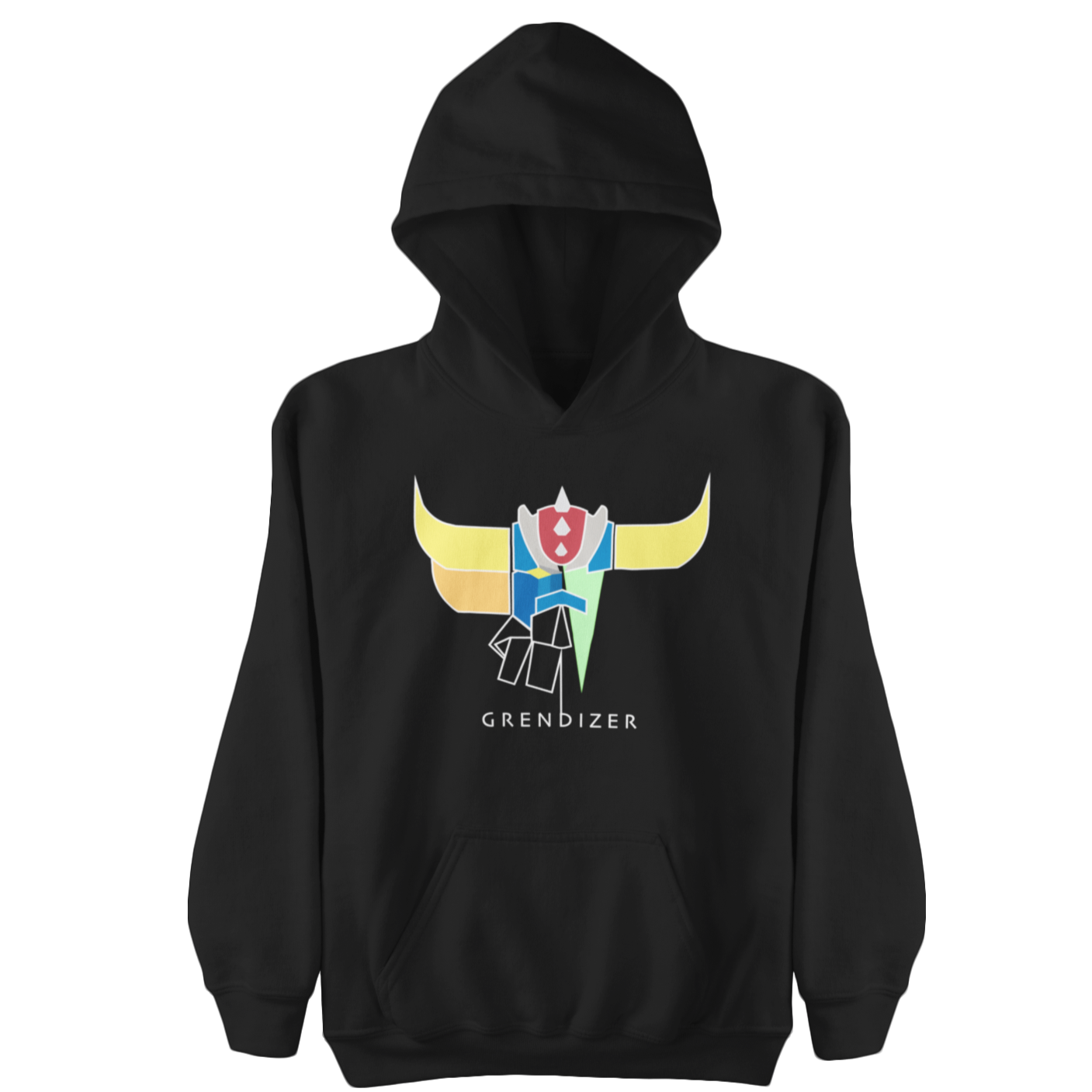 Grendizer Black Hoodie | Winter Clothing | WAFFF Studios