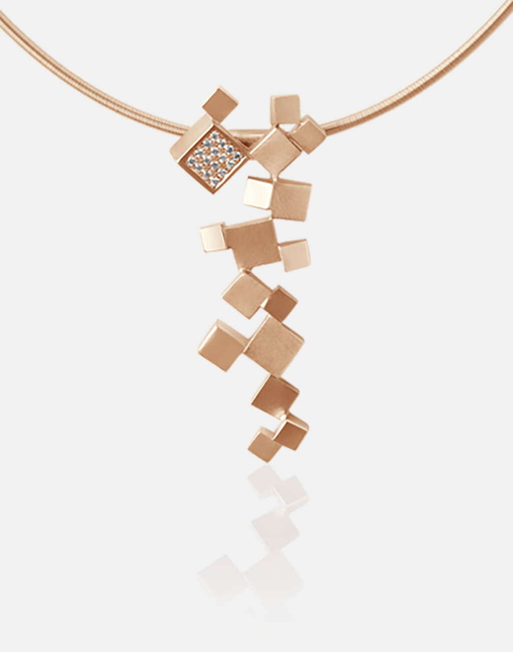 Syno Collier Quadroci Aus 750 Rosegold 18 Kt Syno Schmuck Design