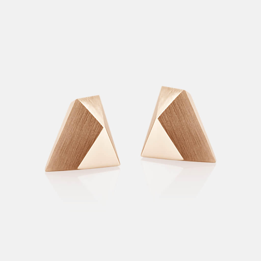 Ufo | Ohrringe, Ohrstecker, 750/- Rosegold | ear studs, earrings, 18kt rose gold | SYNO-Schmuck.com