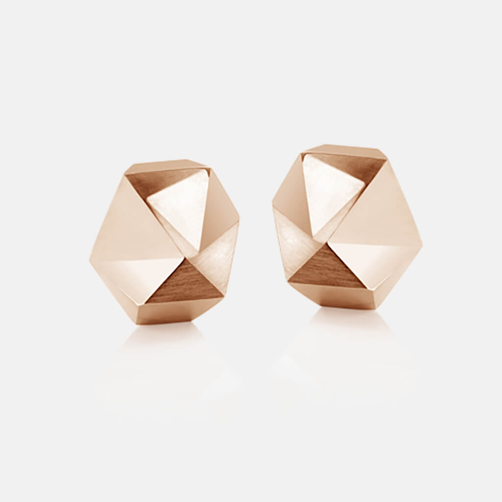 Tectone | Ohrringe, Ohrstecker 750/- Rosegold | ear studs, earrings, 18kt rose gold | SYNO-Schmuck.com