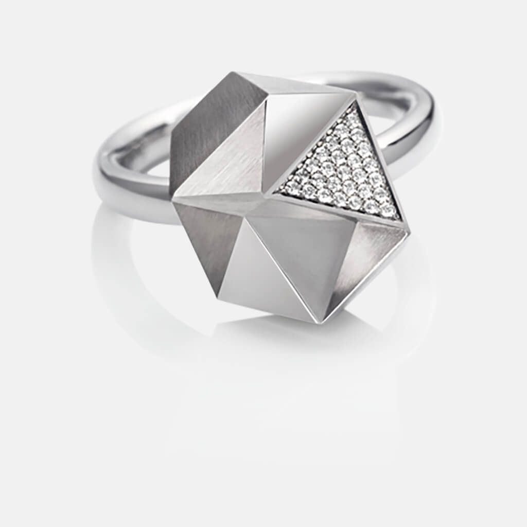 Tectone | Ring 750/- Weissgold, Brillanten, Diamanten | ring, 18kt white gold, diamonds | SYNO-Schmuck.com