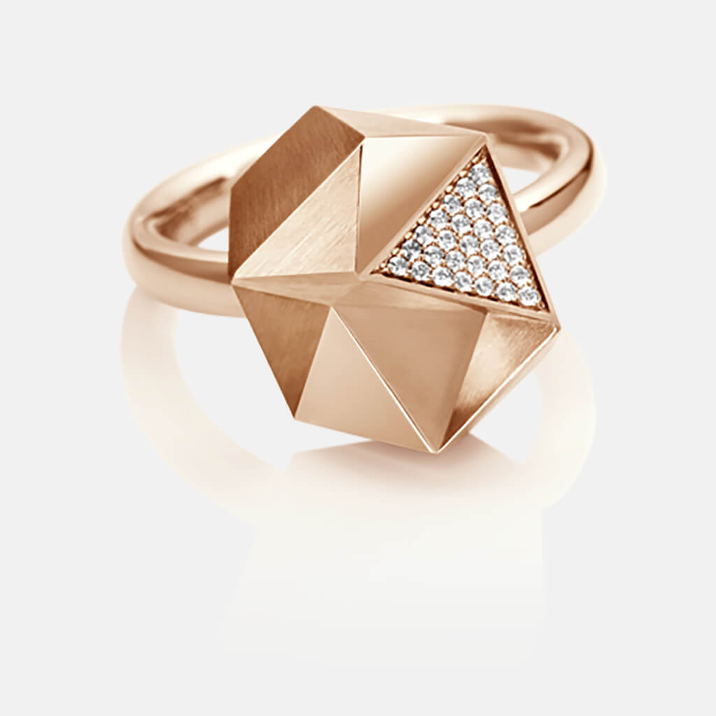 Tectone | Ring 750/- Rosegold, Brillanten, Diamanten | ring 18kt rose gold, diamonds | SYNO-Schmuck.com